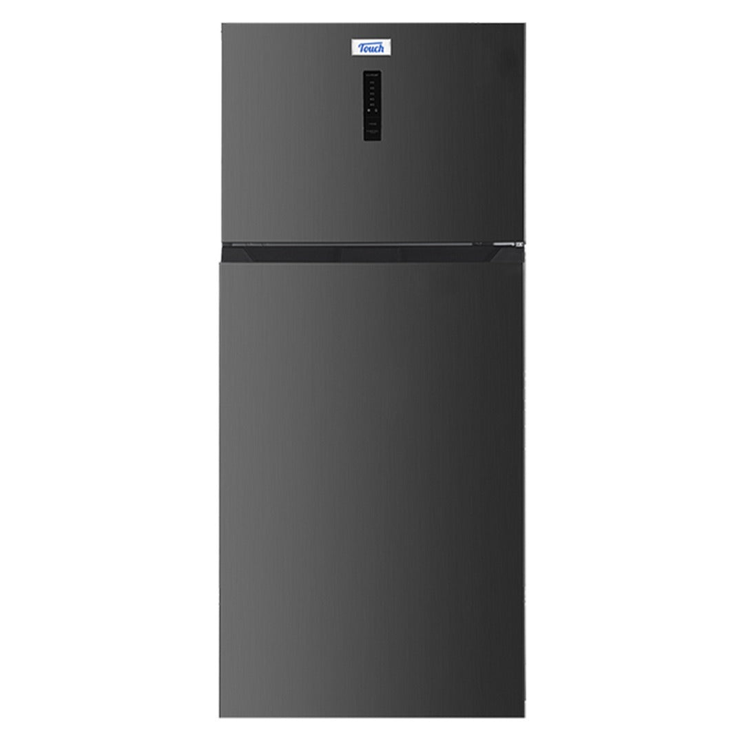Touch Top Mount Refrigerator (32 CFT (Gross)). Mesh-Linox color. TRF-900S