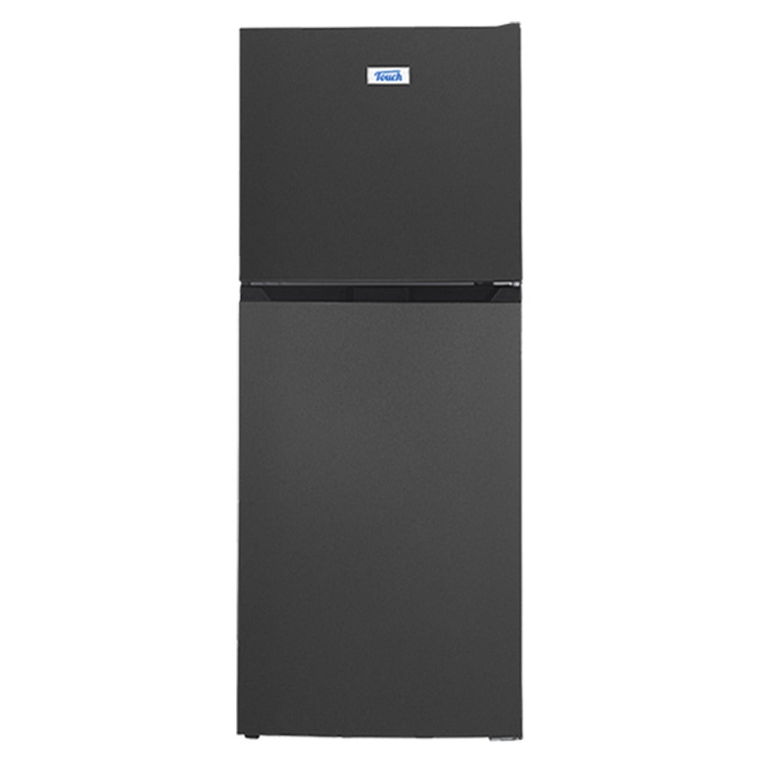 Touch Top Mount Refrigerator (17 CFT (Gross)). Mesh-Linox color. TRF-480S