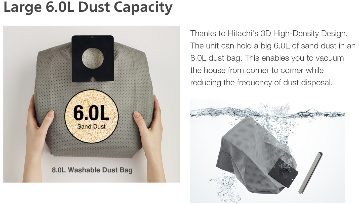HITACHI Vacuum Cleaner - 2000W - 6L