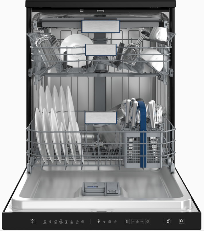 HITACHI Premium Dishwasher - 15 Place - INVERTER / Black
