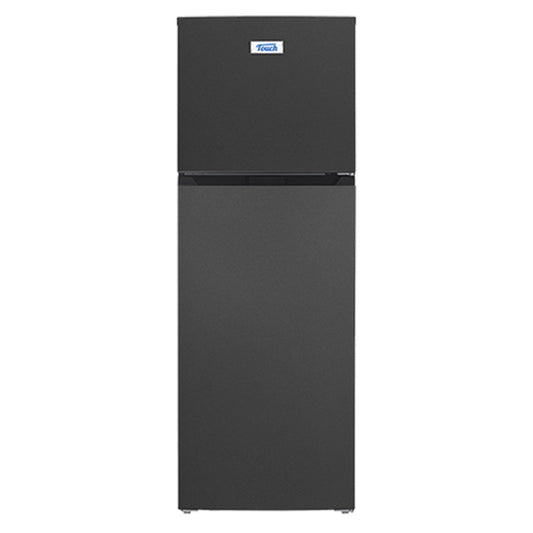 Touch Top Mount Refrigerator (12.4 CFT (Gross)). Mesh-Linox color. TRF-350S