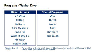 Hitachi Smart Washing Machine Washer & Dryer Auto Dose System Inverter BD-D100XGV (10KG/7KG)