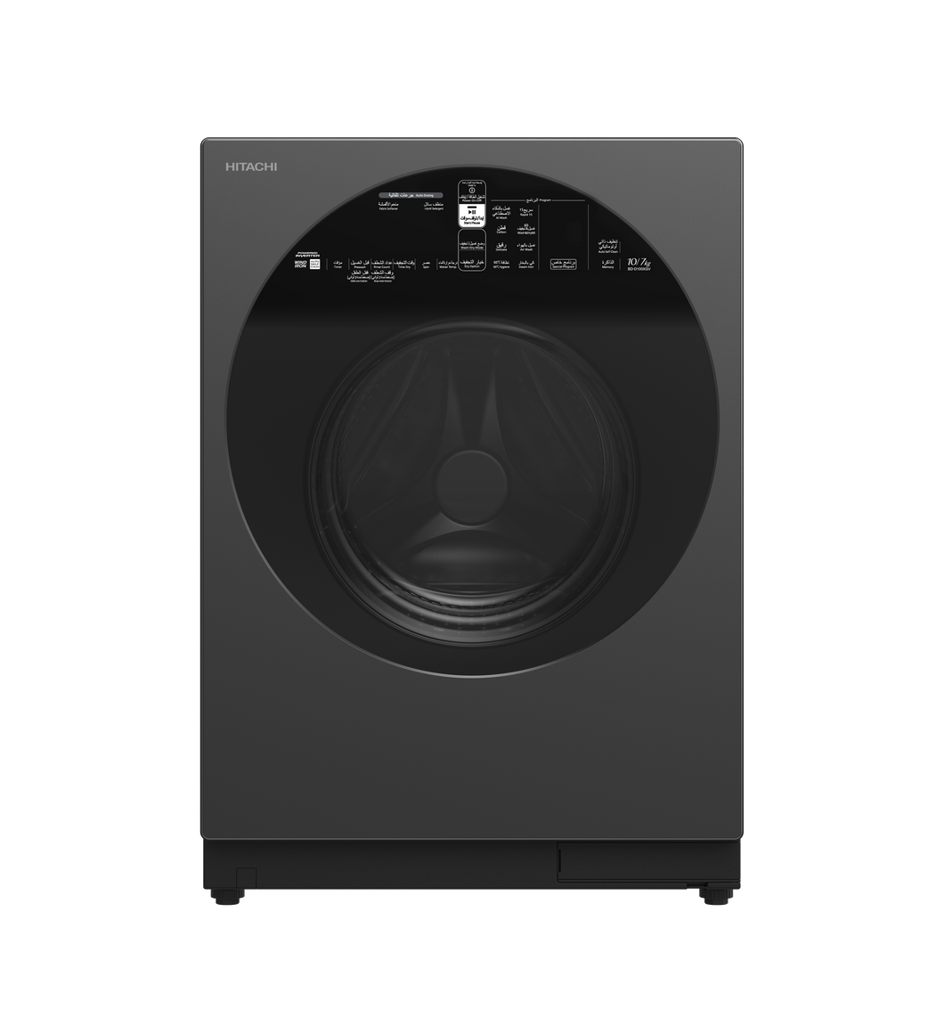 Hitachi Smart Washing Machine Washer & Dryer Auto Dose System Inverter BD-D100XGV (10KG/7KG)