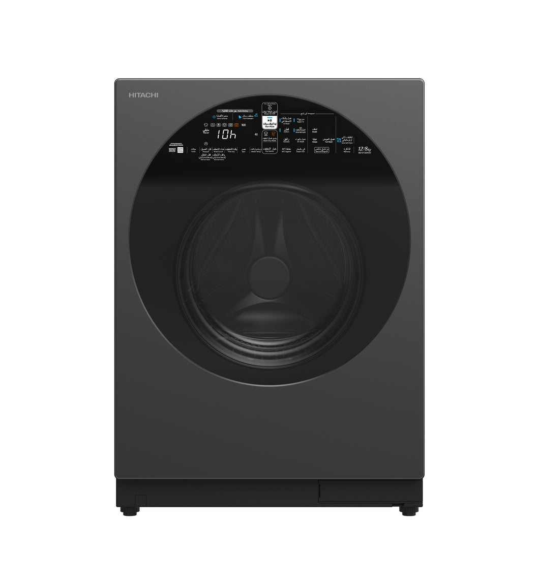 Hitachi Smart Washing Machine Washer & Dryer Auto Dose System Inverter BD-D120XGV (12KG/8KG)