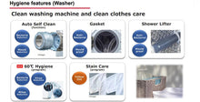 Load image into Gallery viewer, Hitachi Smart Washing Machine Washer &amp; Dryer Auto Dose System Inverter BD-D100XGV (10KG/7KG)