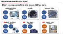 Load image into Gallery viewer, Hitachi Smart Washing Machine Washer &amp; Dryer Auto Dose System Inverter BD-D100XGV (10KG/7KG)