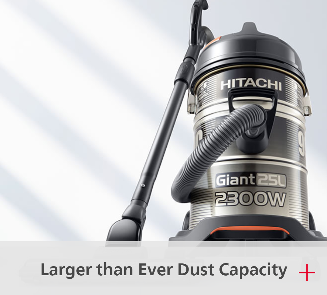 HITACHI Drum Vacuum Cleaner - 2300W - 23L