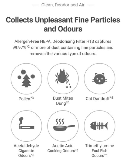 HITACHI Air Purifier - 25m² ( Made In Japan ) - EP-TZ30J