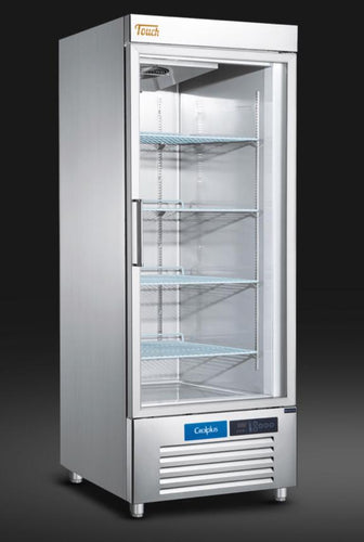 Touch Heavy Duty Single glass Door Upright Refrigerator CFD1-C1-G