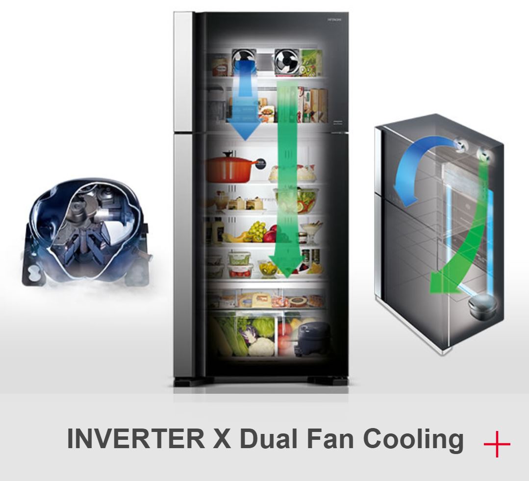 Hitachi Top Mount Refrigerator (17.5ft) Inverter