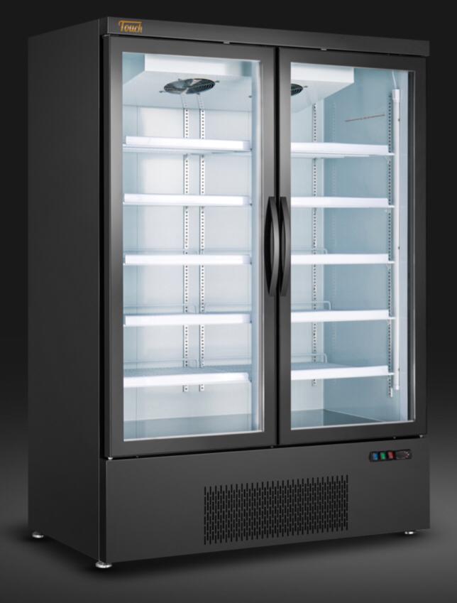 Touch Heavy Duty Double glass door Upright Refrigerator SG1000